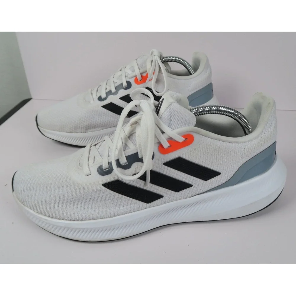 Adidas Runfalcon 3.0 Mens White Black‎ Orange Running Shoes Sneakers Size 11